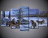 Tableau Loup Meute